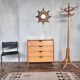 Modernist shoe cabinet 1960 in vintage ash