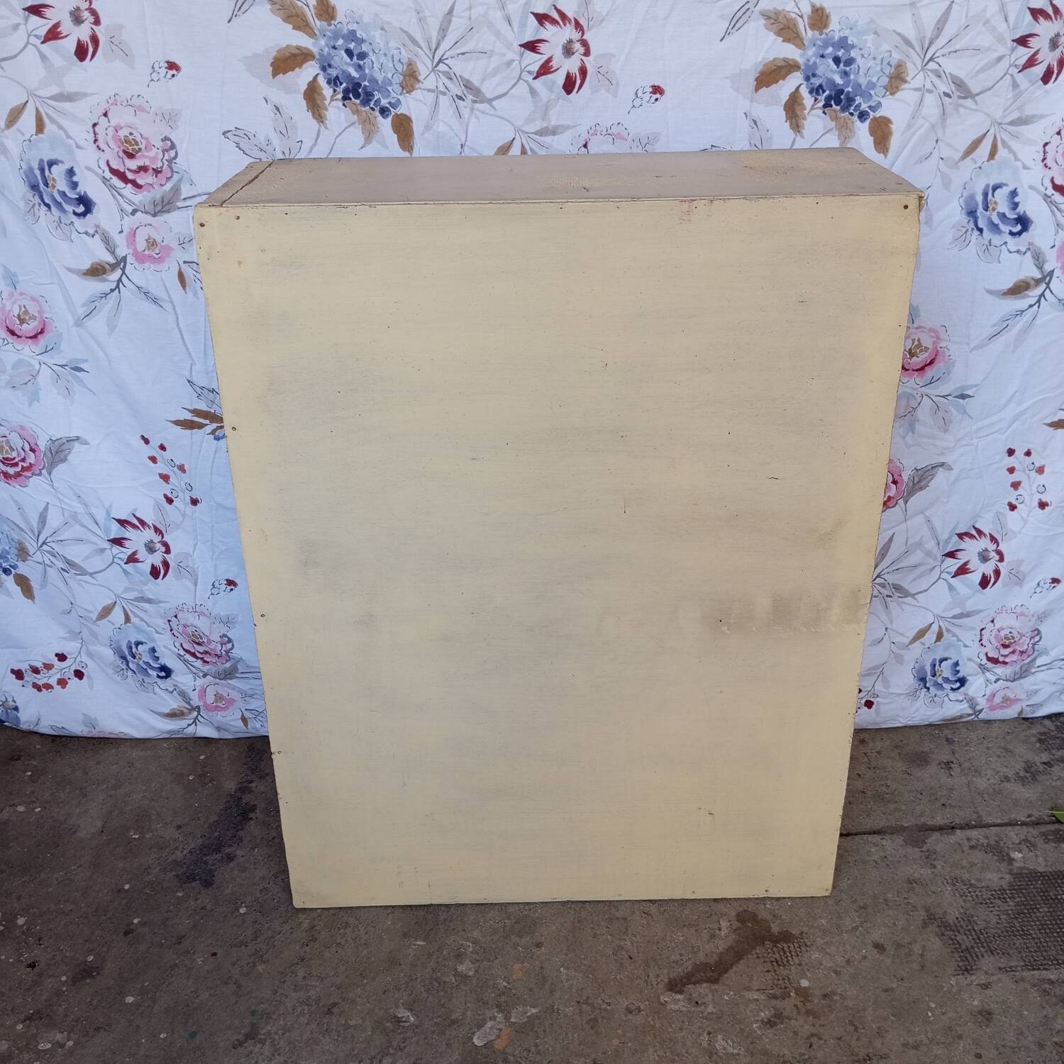 Antique workshop storage cabinet with one door