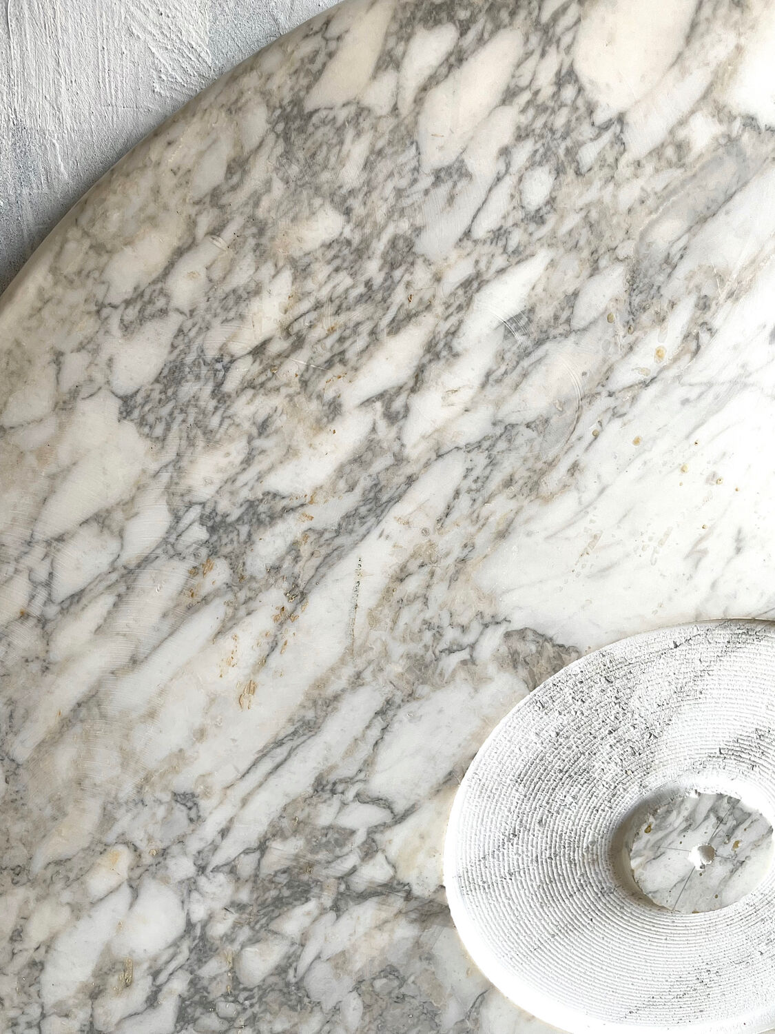 Angelo Mangiarotti white marble dining table model M1