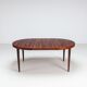 Table à manger ovale Kai Kristiansen en palissandre Villy Schou Andersen Danemark 1960