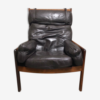 Fauteuil en palissandre par Erik Jørgensen années 1960