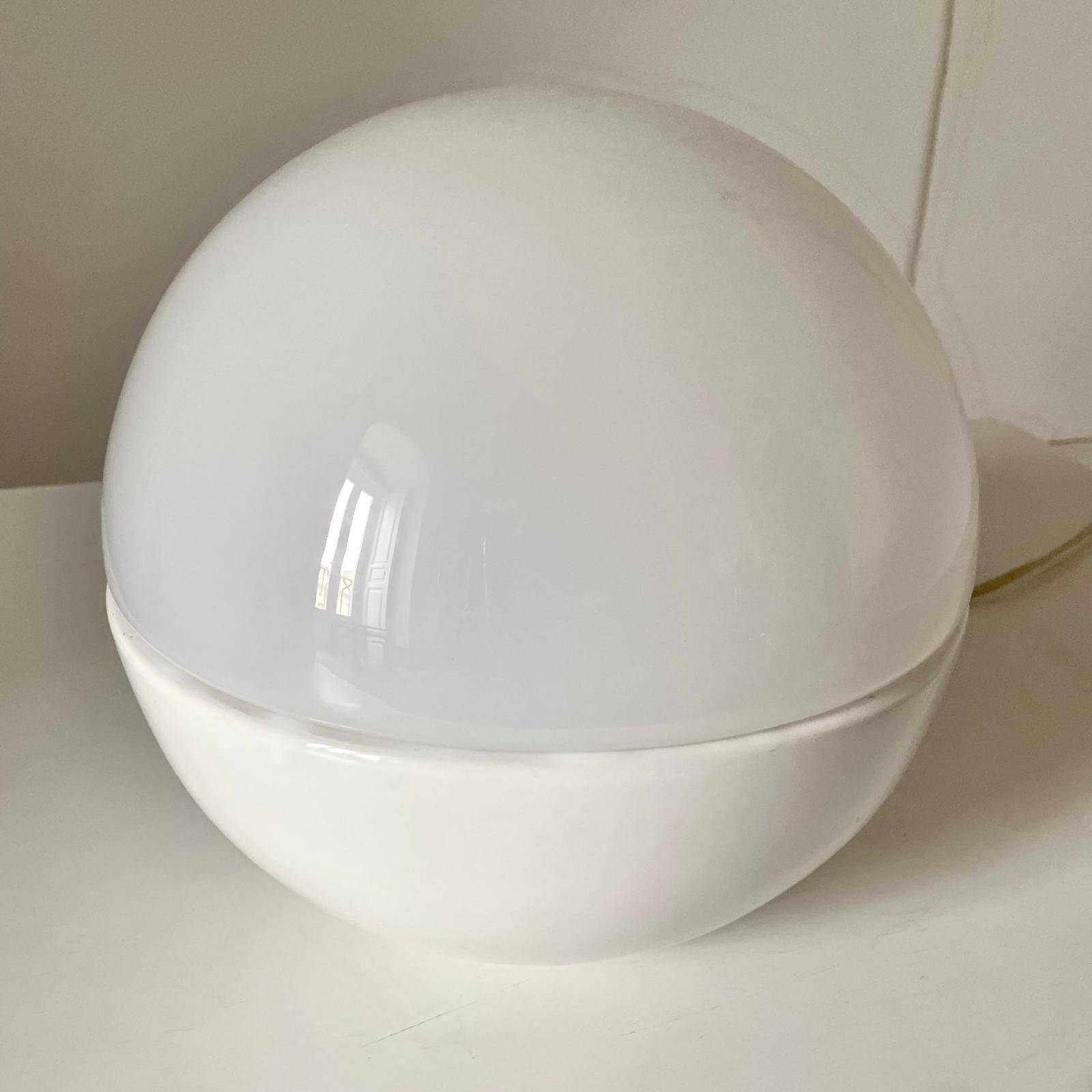 Midcentury Modern Murano and Ceramic Table Lamp, Lampalla Model, Italy 1970