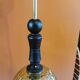 Vintage amber glass pendant light