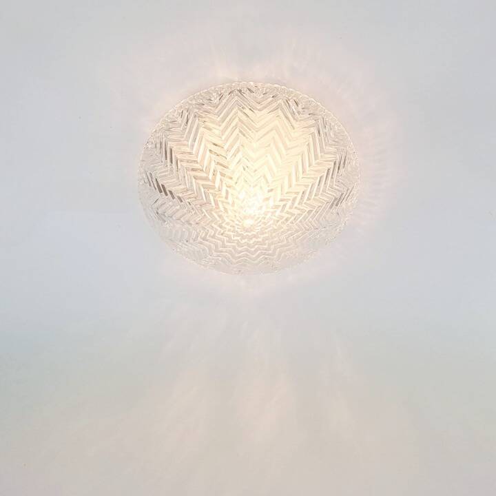 Pair of Geometric Glass Ceiling Lights from Limburg, Germany, 1970s