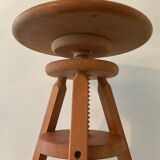 Vintage wooden tripod stool