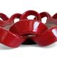 Vallauris Ceramic Centerpiece Bowl, Oxblood Faience, France, 1950s