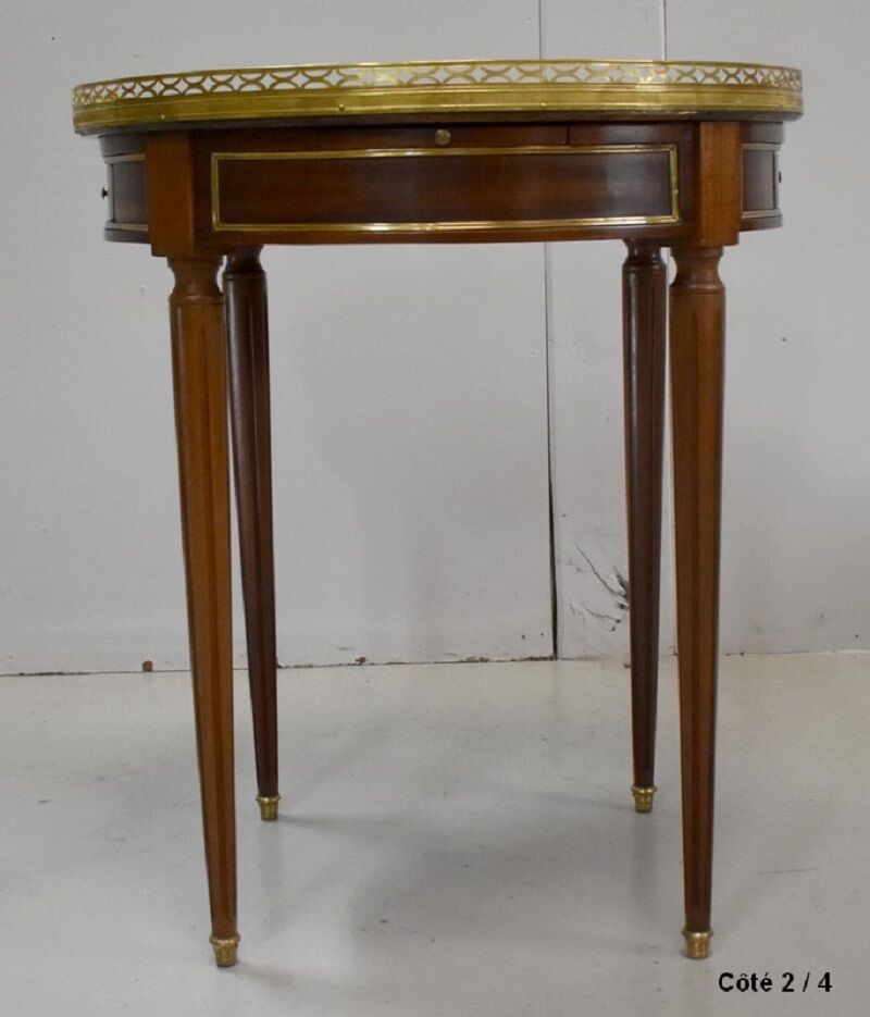Table Bouillotte in mahogany, Louis XVI style - 20th century