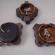 Pop Art German Ceramic Wall Lamps, 1970s, Set of 3