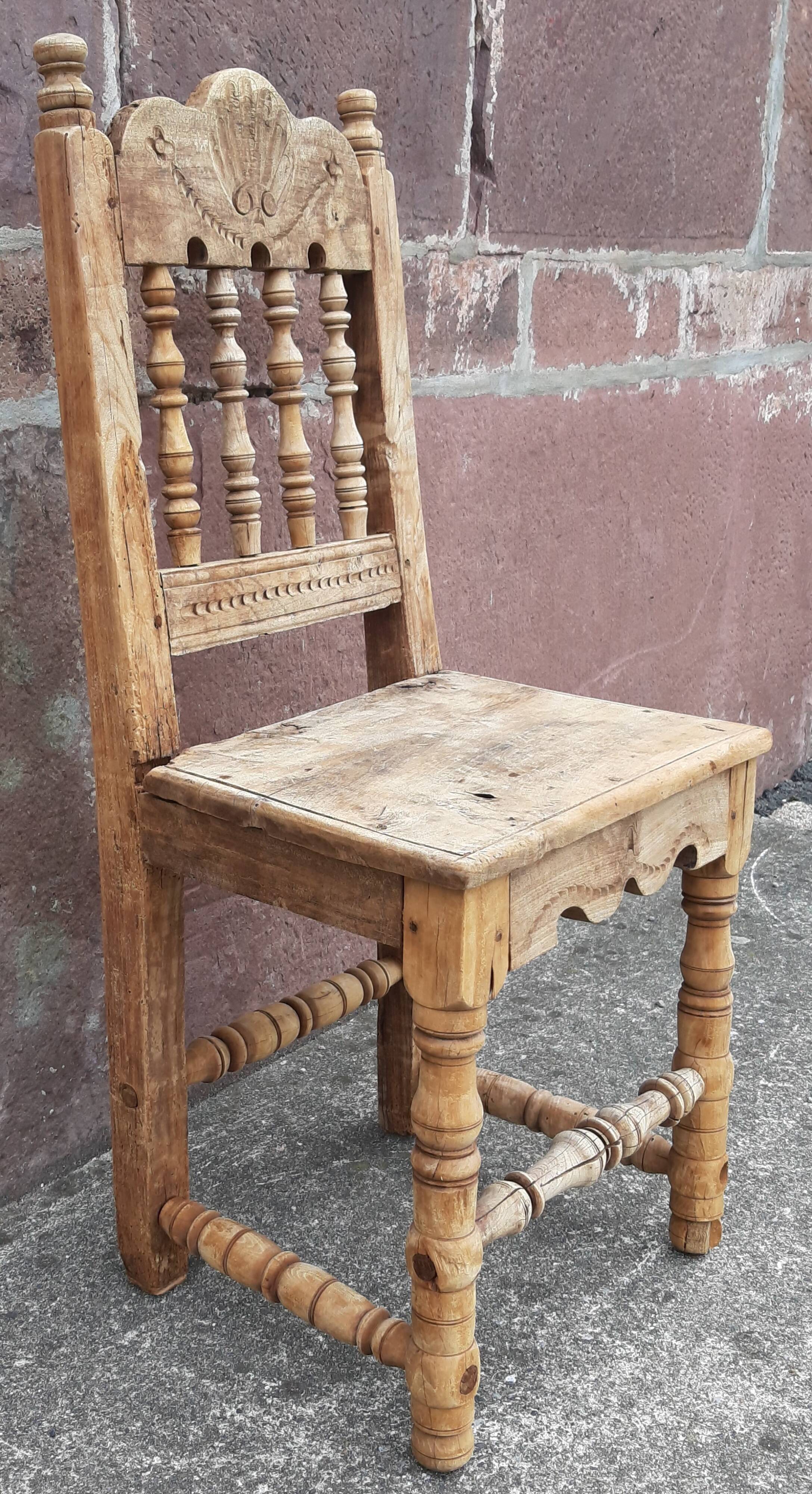 Antique wooden chair.