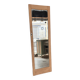 Vintage Art Deco mirror door Izïa solid oak