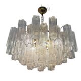 Chandelier en verre de Murano Tronchi des années 1970