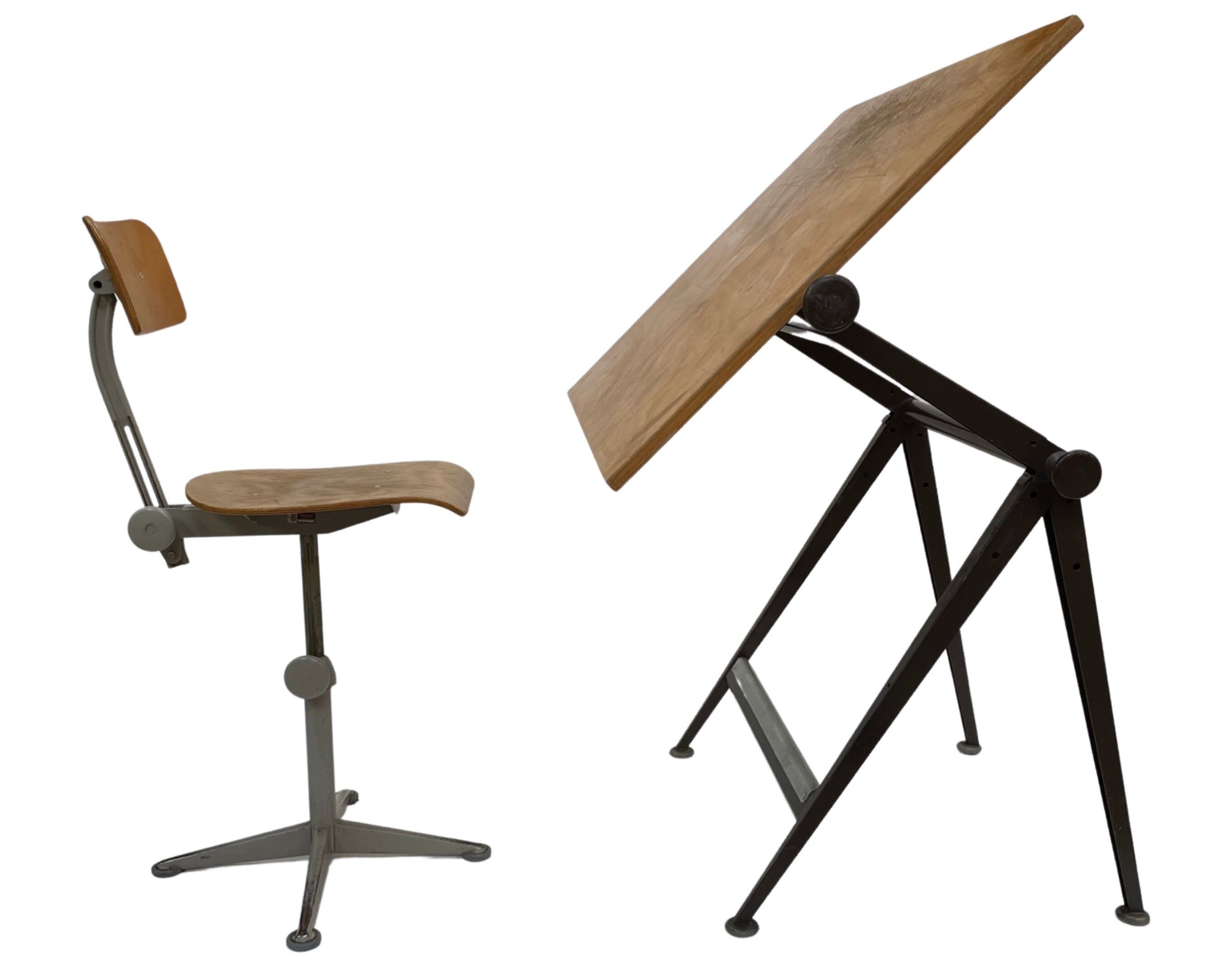 Drawing Table Reply Wim Rietveld and Friso Kramer for Ahrend by Cirkel
