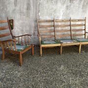 Vintage oak living room