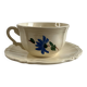 Iron earth tea cup Sarreguemines and Digoin