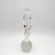 Sculpture Amoureux Verre Massif Murano 2000 Signée Mathis Zane