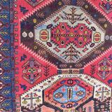 Handmade Vintage Caucasian carpet 116x185 cm