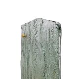 Paire d'appliques en verre de Murano de style Mazzega en aigue-marine