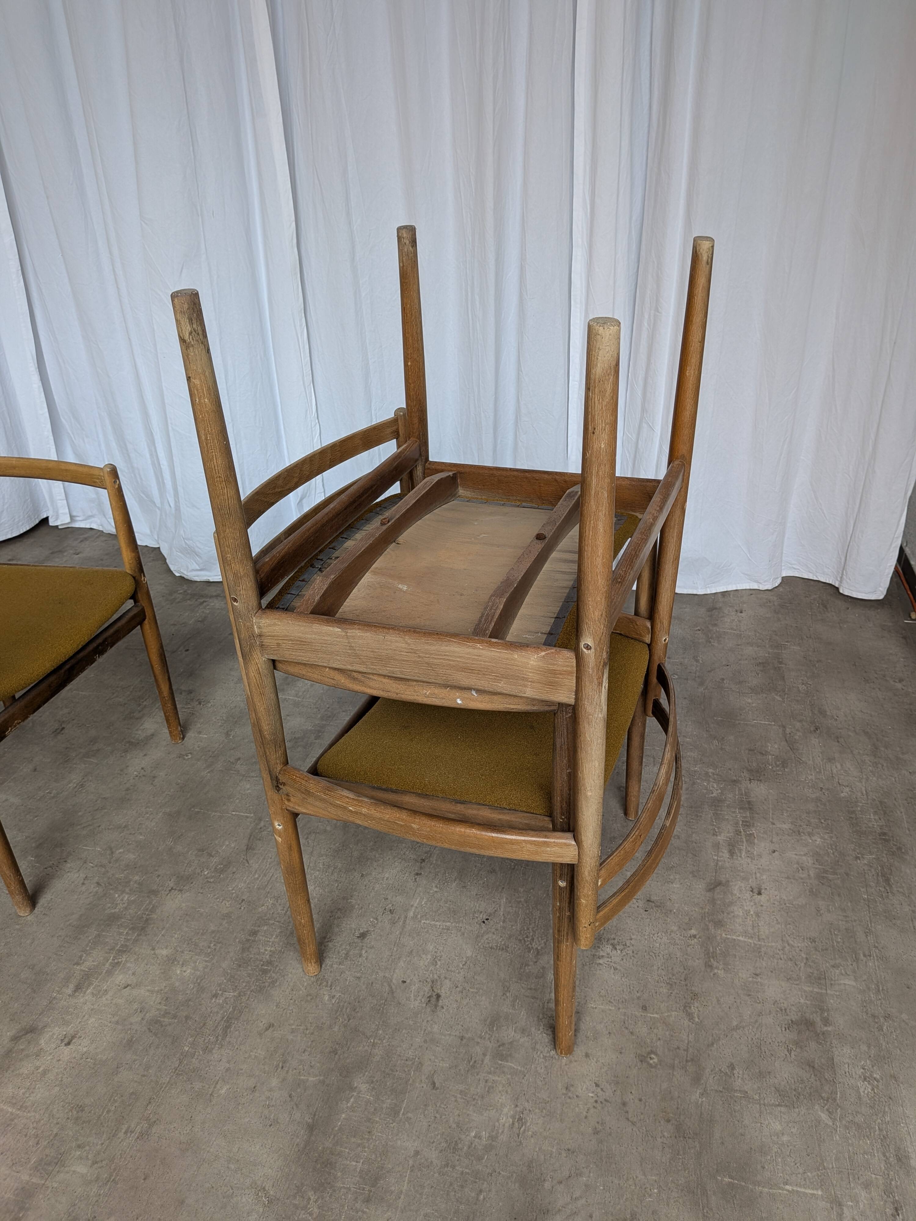 Set of 6 Mid Century STOL Kamnik Armchairs / Yugoslav Vintage Dining Chair