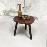 Brutalist tripod coffee table