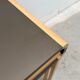 Solid wood and formica desk made by a cabinetmaker.