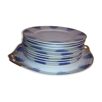 Limoges porcelain dessert service
