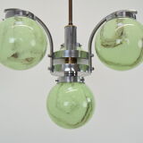 Art deco chrome chandelier,1930's.