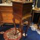 Walnut jewelry cabinet with marquetry decoration, early 19th century, Restoration