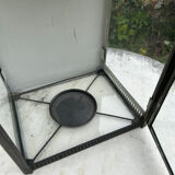 Tin and glass lantern