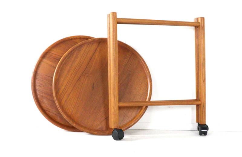 Trolley with removable trays by Jens Quistgaard - danish design in teak
