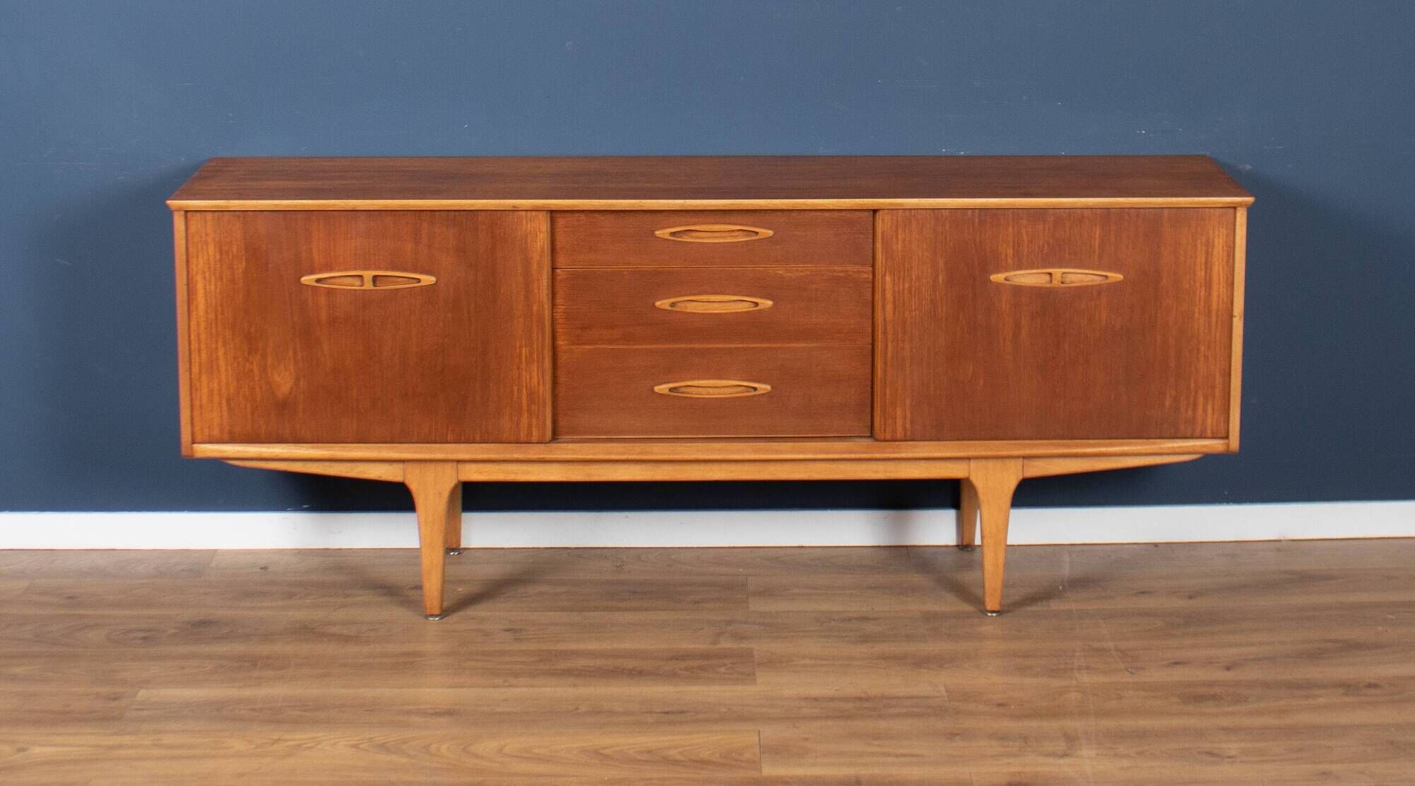 Long 1960s Teak Jentiuqe Mid Century Sideboard