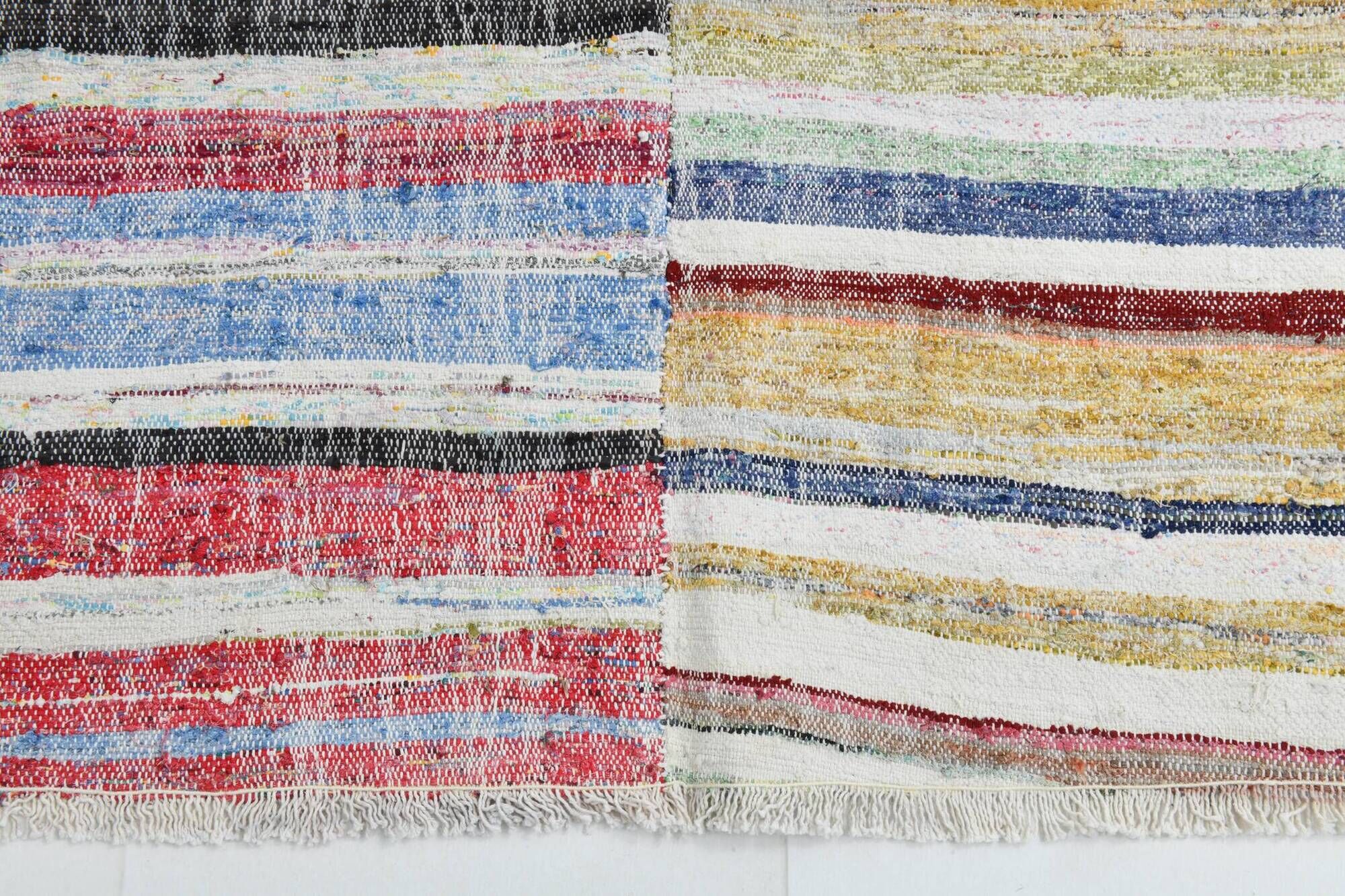 5x8 Shades Of Multicolor Handmade Vintage Kilim Rug, 167x251Cm
