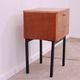 Mid-century bedside table by UP Závody, walnut nightstand with storage