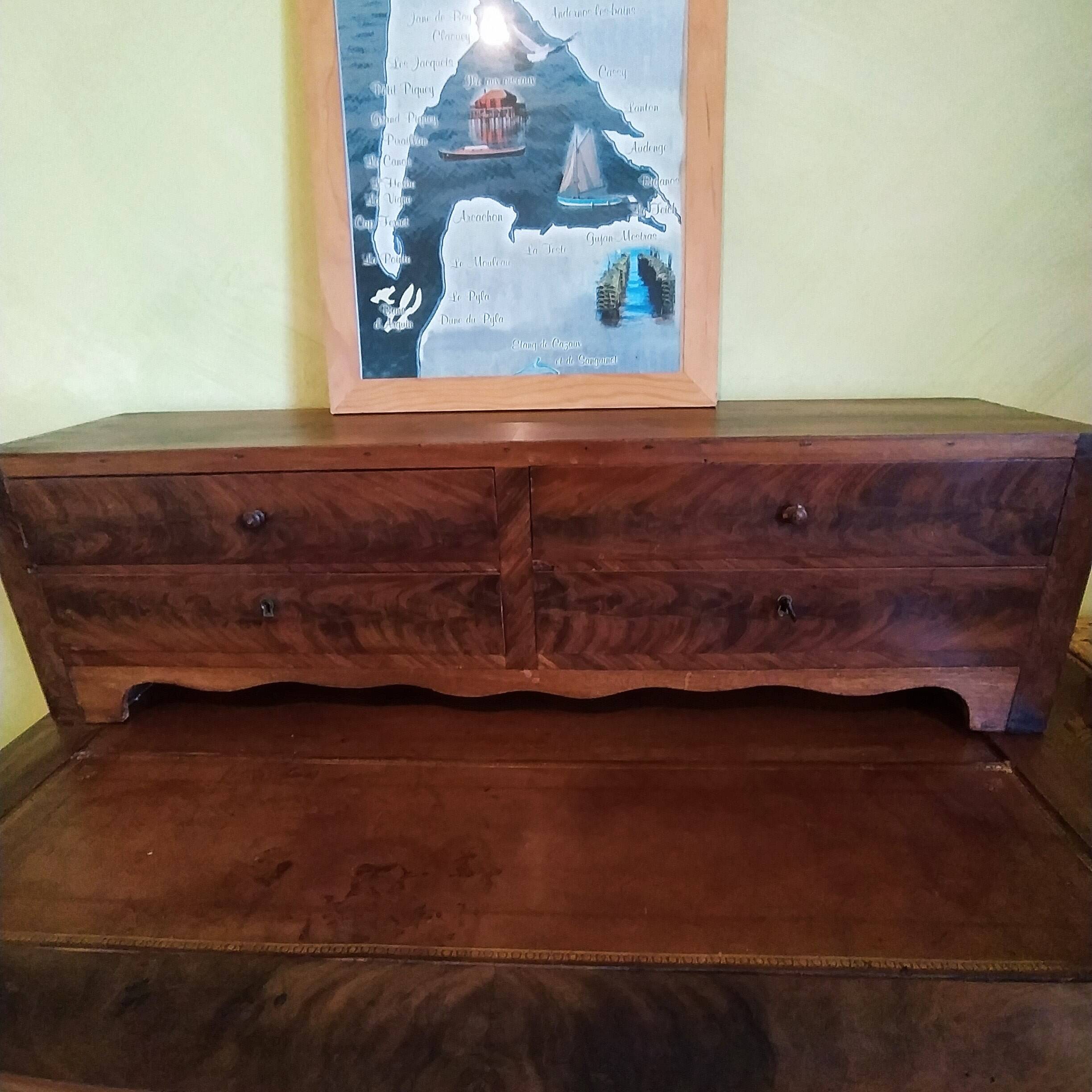 bonheur du jour à gradin Louis Philippe