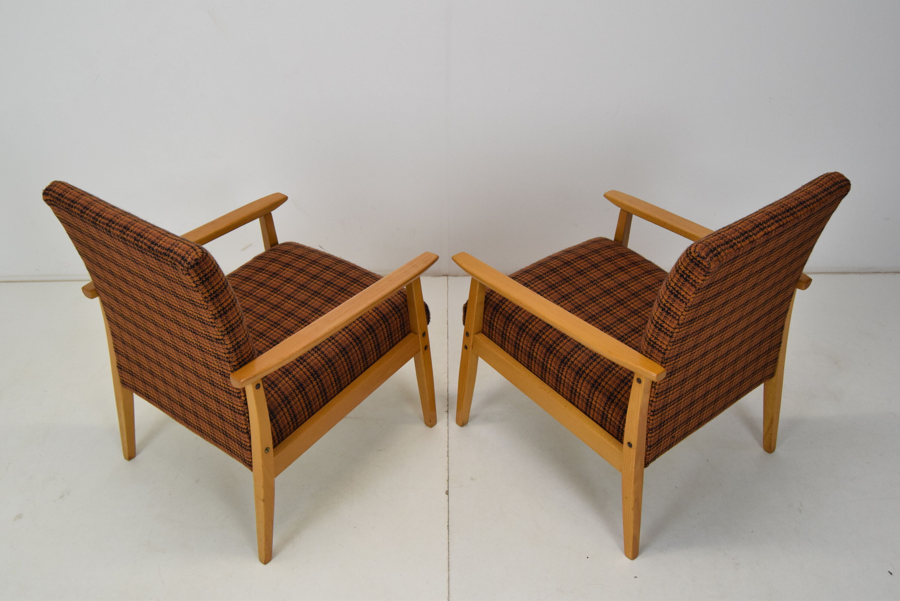 Pair of mid-century armchairs Ton,1975