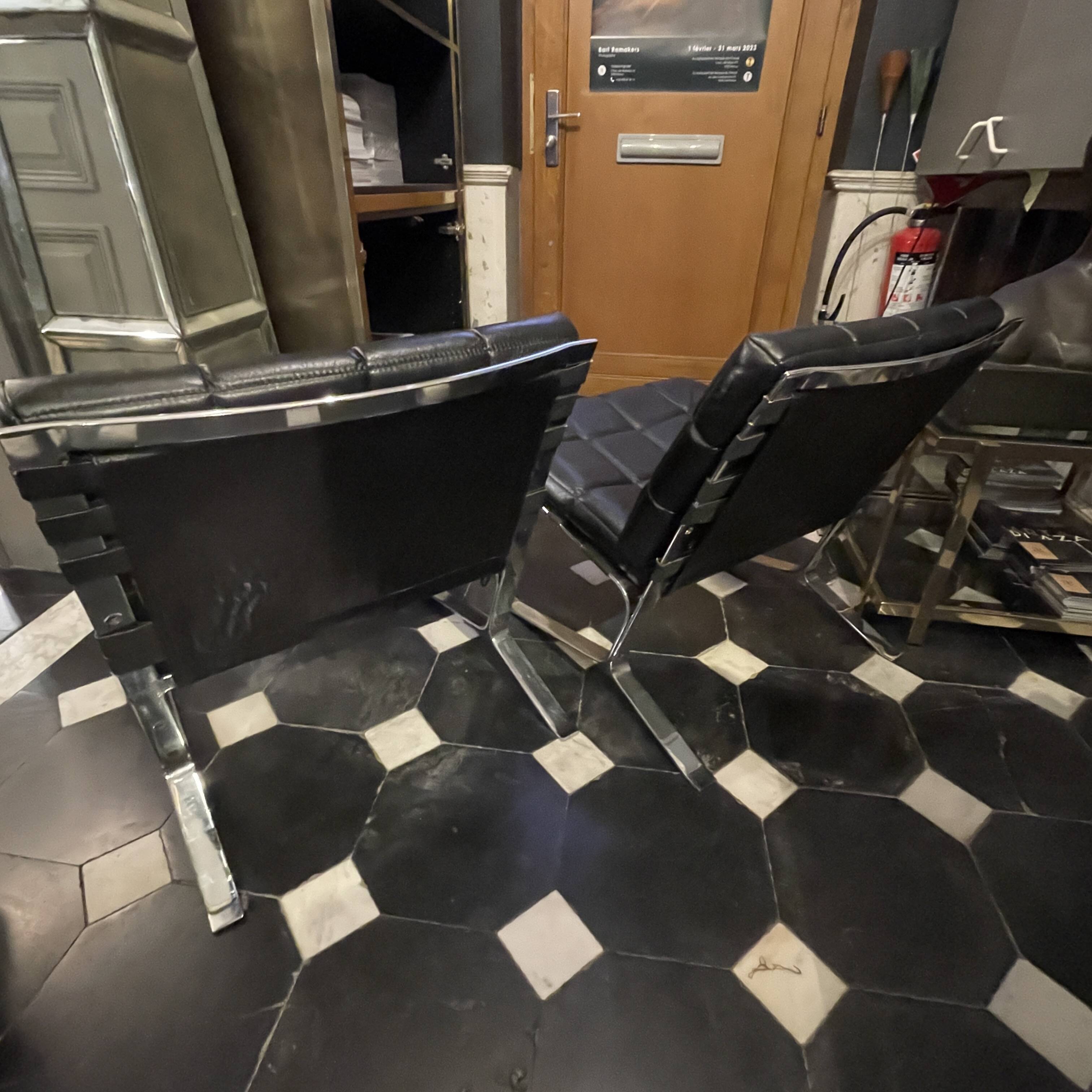 "joker" pair of armchairs / lounge chairs 60s, Olivier Mourgue for Airborne