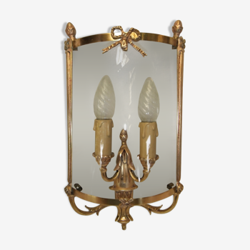 Wall lamp candle holder glass Domé Louis XVI