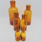 Set of 6 bottles of apothecary