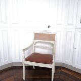 Louis XV style canned armchair lacquered wood