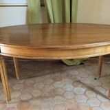 Oval cherry wood table for 6 people