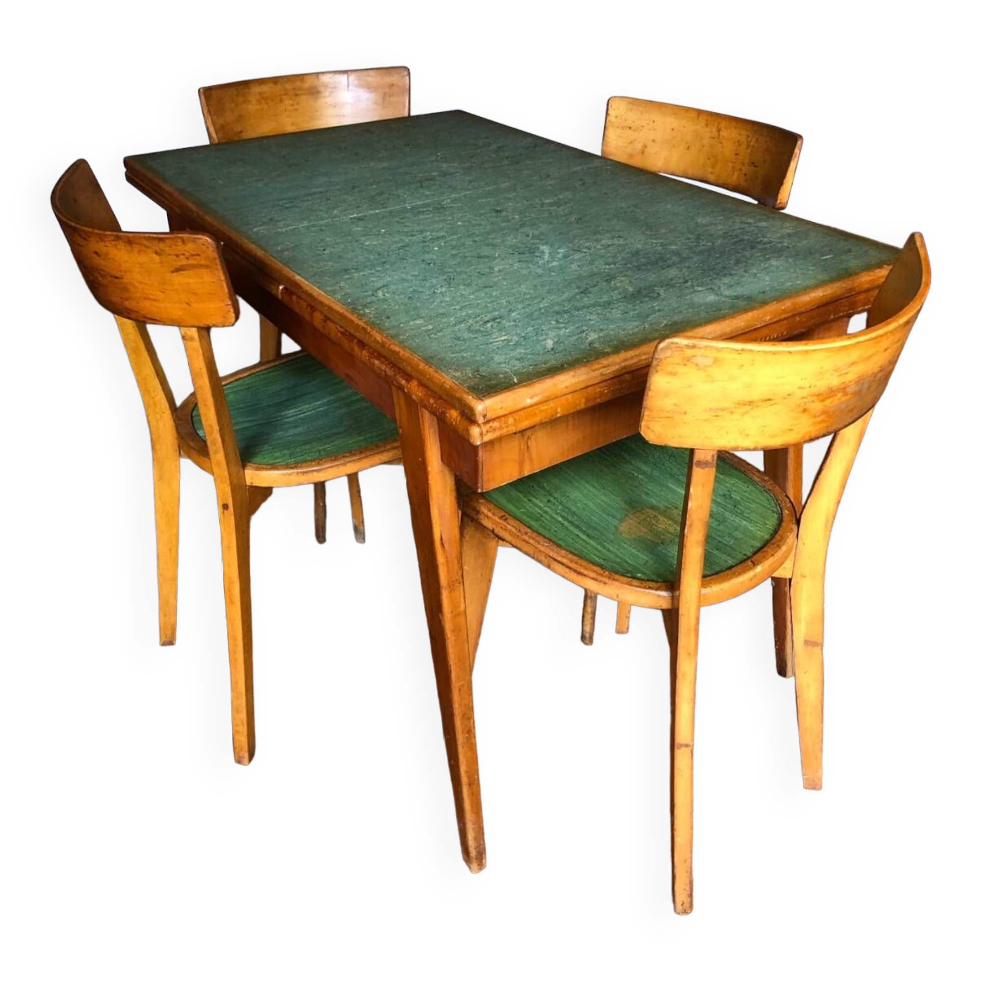 Table et chaises scandinave vintage