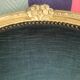 Lot of 2 chairs Louis XV in blue velvet