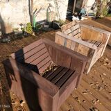 Fauteuils à palettes de bois