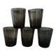 5 bubble glass water glasses