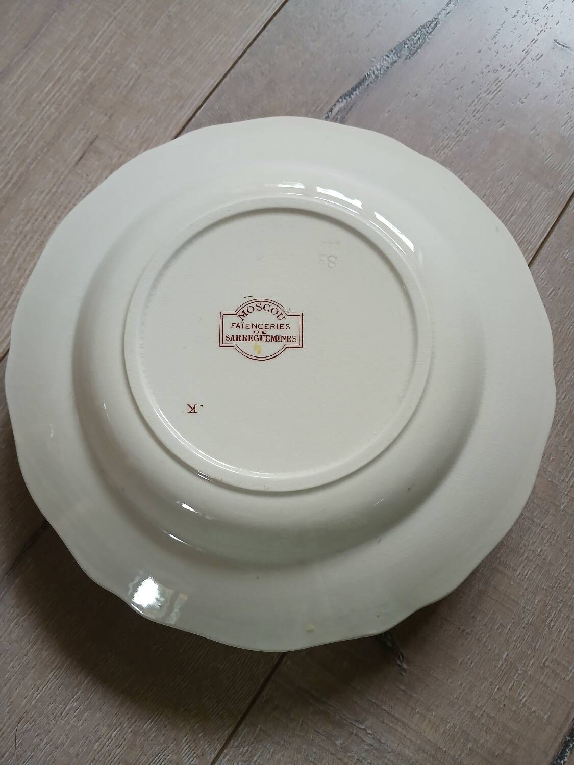 6 polychrome ironstone soup plates