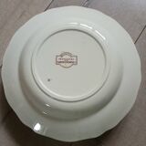 6 polychrome ironstone soup plates
