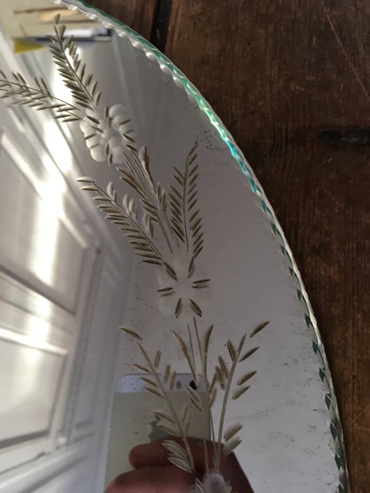 Art deco mirror, 30x42cm