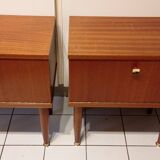 Pair of vintage Scandinavian bedside tables