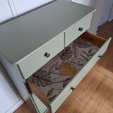 Commode scandinave vert forest
