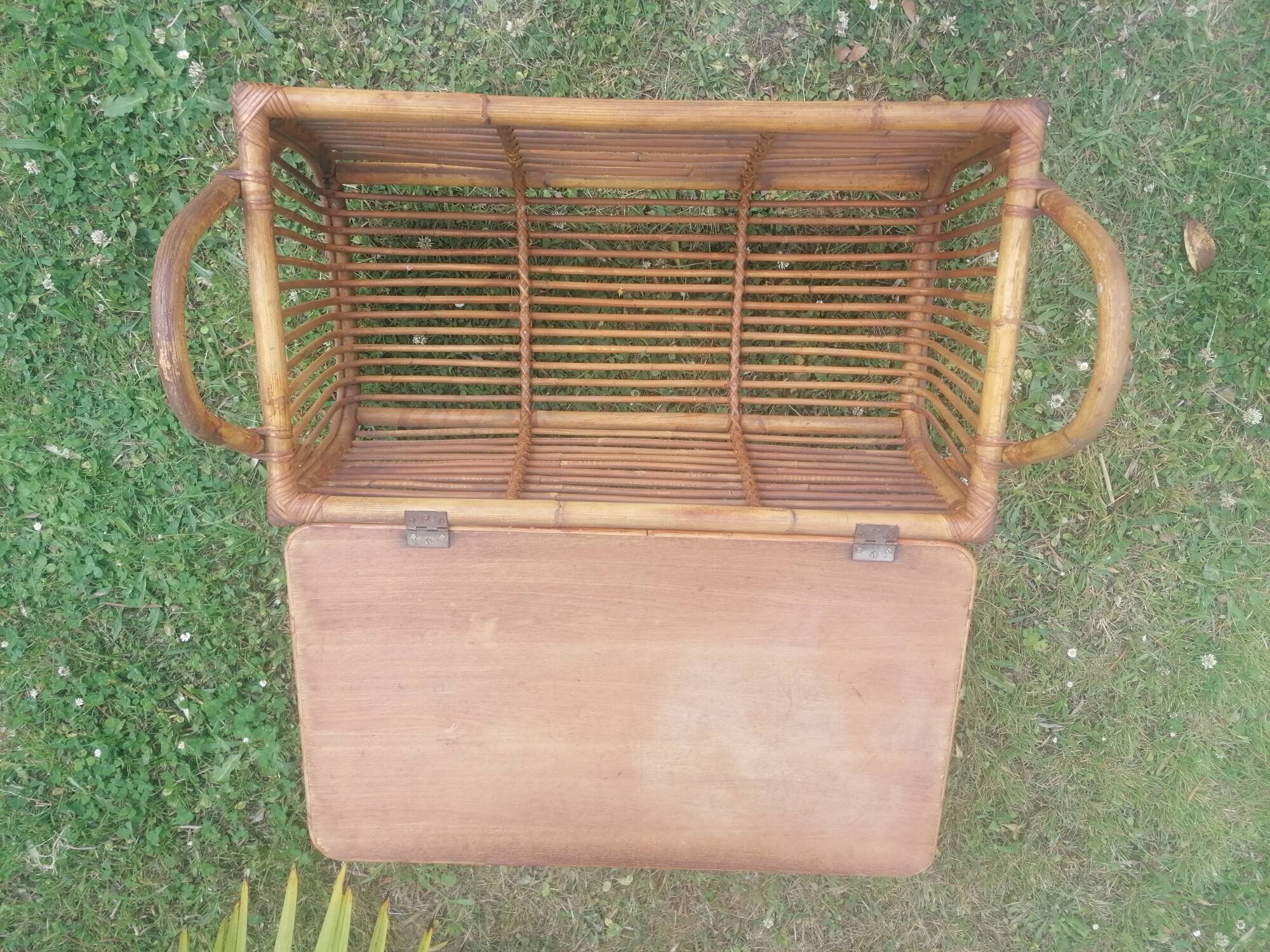 Rattan chest