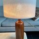Lampe bouteille grès vintage
